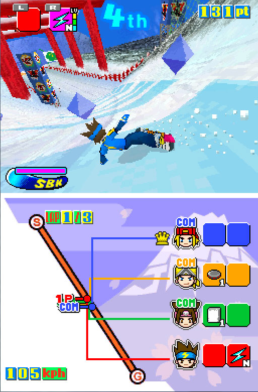 Pantallazo del juego online SBK Snowboard Kids (NDS)