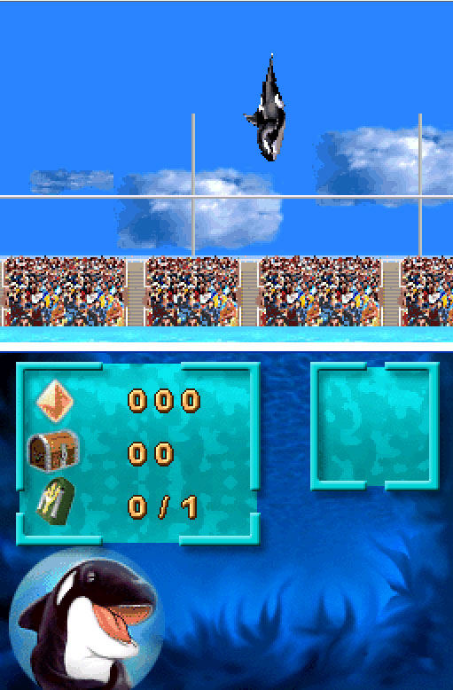 Pantallazo del juego online SeaWorld Shamu's Deep Sea Adventures (NDS)