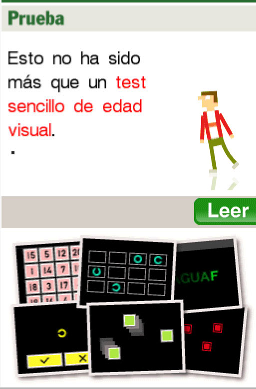 Pantallazo del juego online Training for your Eyes Entrena y relaja la vista (NDS)