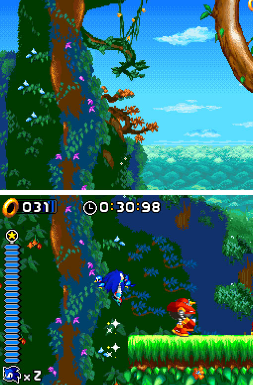 Pantallazo del juego online Sonic Rush (NDS)