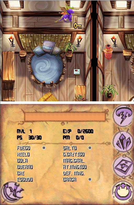 Pantallazo del juego online Spyro Shadow Legacy (NDS)