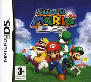 Portada de la descarga de Super Mario 64 DS