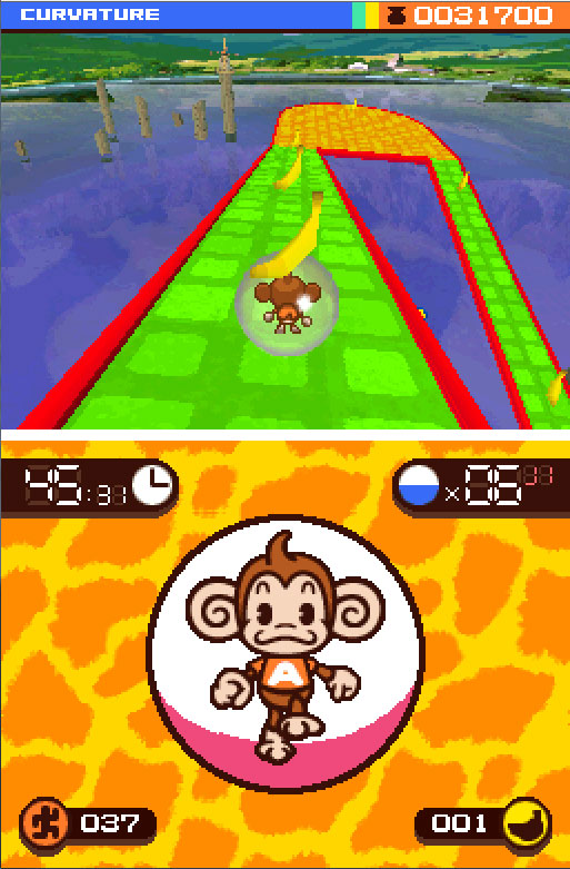 Pantallazo del juego online Super Monkey Ball Touch & Roll (NDS)