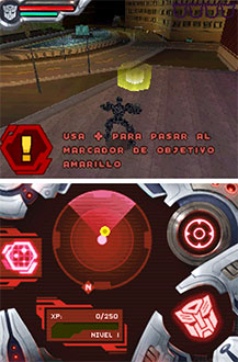 Pantallazo del juego online Transformers The Game Autobots (NDS)