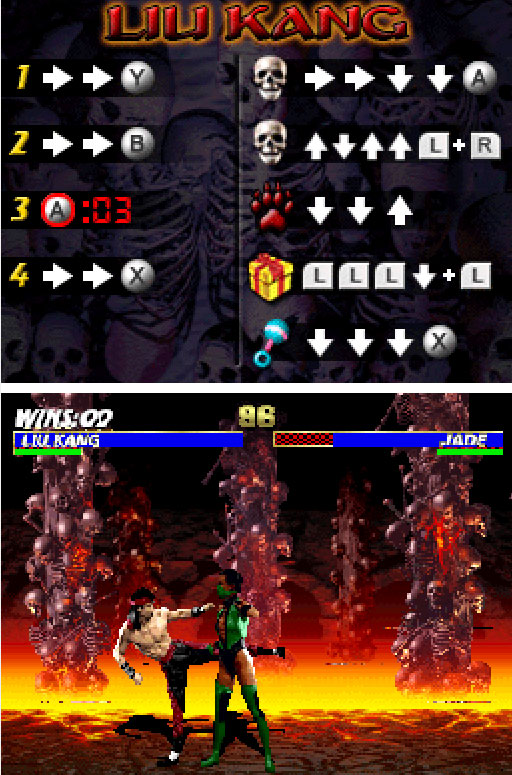 Pantallazo del juego online Ultimate Mortal Kombat (NDS)