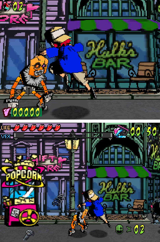 Pantallazo del juego online Viewtiful Joe Double Trouble (NDS)