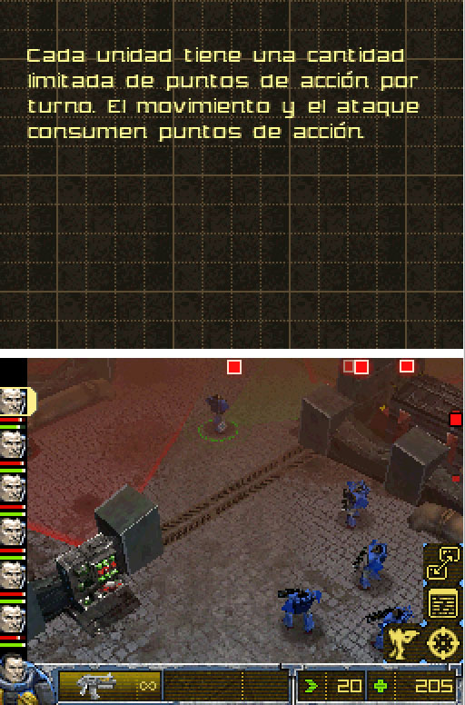 Pantallazo del juego online Warhammer 40.000 Squad Command (NDS)