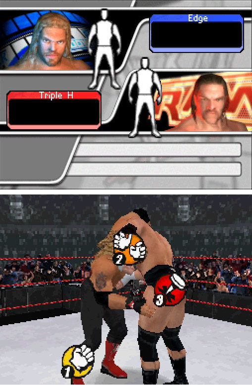 Pantallazo del juego online WWE SmackDown! vs. RAW 2008 (NDS)
