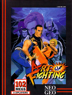 Carátula del juego Art of Fighting (NeoGeo)