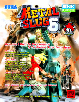 Carátula del juego Metal Slug 6 (Metal Slug 3 bootleg) (NeoGeo)
