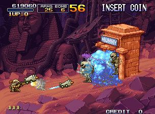 Pantallazo del juego online Metal Slug X - Super Vehicle-001 (NeoGeo)