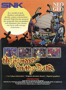 Carátula del juego Nightmare in the Dark (NeoGeo)