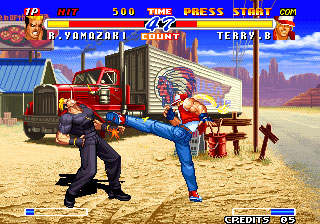 Pantallazo del juego online Real Bout Fatal Fury 2 The Newcomers (NeoGeo)