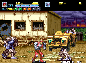 Pantallazo del juego online Robo Army (NeoGeo)