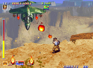 Pantallazo del juego online Shock Troopers (NeoGeo)