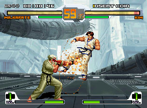 Pantallazo del juego online SVC Chaos SNK vs Capcom (NeoGeo)