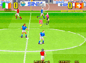 Pantallazo del juego online Super Sidekicks 3 - The Next Glory (NeoGeo)