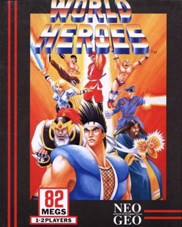 Carátula del juego World Heroes (NeoGeo)