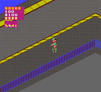 Pantallazo del juego online 720 Degrees (NES)