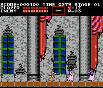 Pantallazo del juego online Akumajou Dracula (NES)