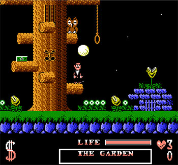 Pantallazo del juego online The Addams Family (NES)