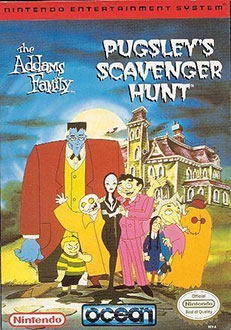 Carátula del juego The Addams Family Pugsley's Scavenger Hunt (NES)