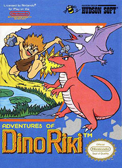 Carátula del juego Adventures of Dino-Riki (NES)