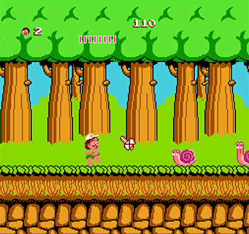 Pantallazo del juego online Adventure Island (NES)