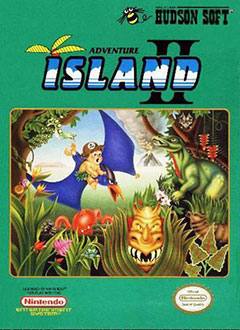 Carátula del juego Adventure Island II (NES)