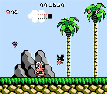 Pantallazo del juego online Adventure Island III (NES)