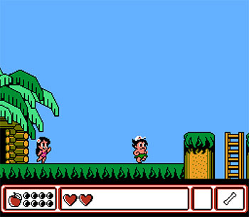 Pantallazo del juego online Adventure Island IV (NES)