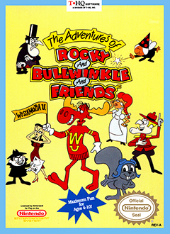 Carátula del juego The Adventures of Rocky and Bullwinkle and Friends (NES)