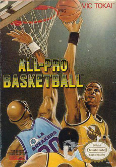 Carátula del juego All-Pro Basketball (NES)