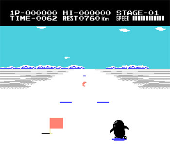 Pantallazo del juego online Antarctic Adventure (NES)