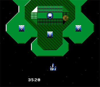 Pantallazo del juego online ASO Armored Scrum Object (NES)