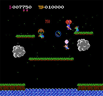 Pantallazo del juego online Balloon Fight (Nes)