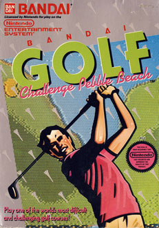 Carátula del juego Bandai Golf Challenge Pebble Beach (NES)