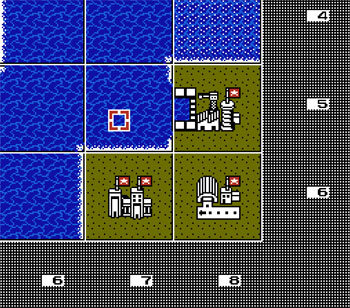 Pantallazo del juego online Battle Fleet (NES)