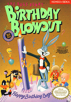 Carátula del juego The Bugs Bunny Birthday Blowout (NES)