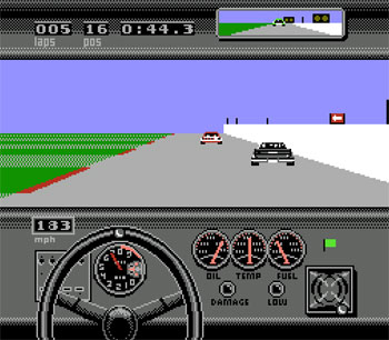 Pantallazo del juego online Bill Elliot's NASCAR Challenge (NES)