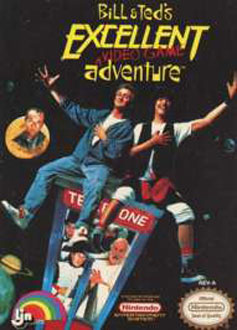 Carátula del juego Bill & Ted's Excellent Video Game Adventure (NES)
