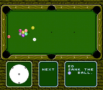 Pantallazo del juego online Break Time The National Pool Tour (NES)