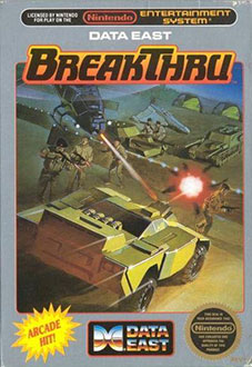 Carátula del juego BreakThru (NES)