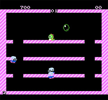 Pantallazo del juego online Bubble Bobble (NES)