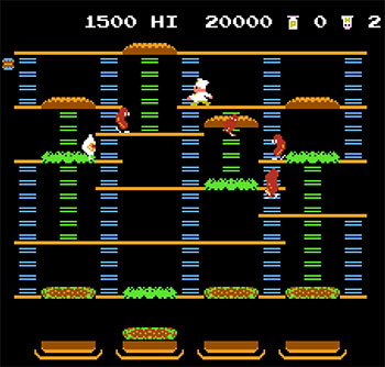 Pantallazo del juego online BurgerTime (NES)