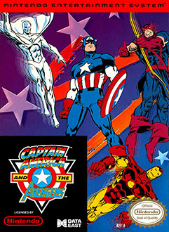 Carátula del juego Captain America and The Avengers (NES)