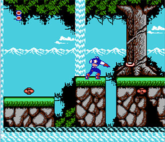 Pantallazo del juego online Captain America and The Avengers (NES)