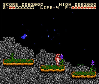 Pantallazo del juego online Captain Comic The Adventure (NES)