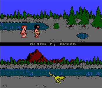 Pantallazo del juego online Caveman Games (NES)