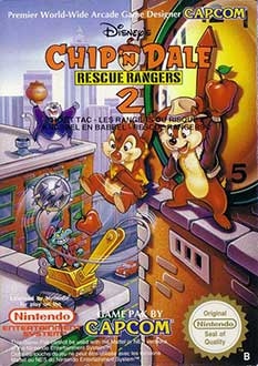 Carátula del juego Disney's Chip 'N Dale Rescue Rangers 2 (NES)